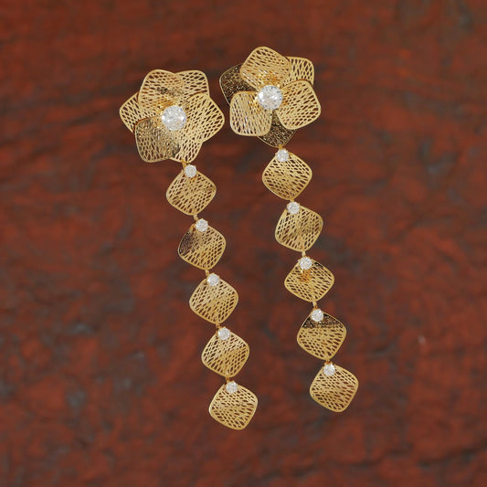 Tarini Drops Bloom Earrings