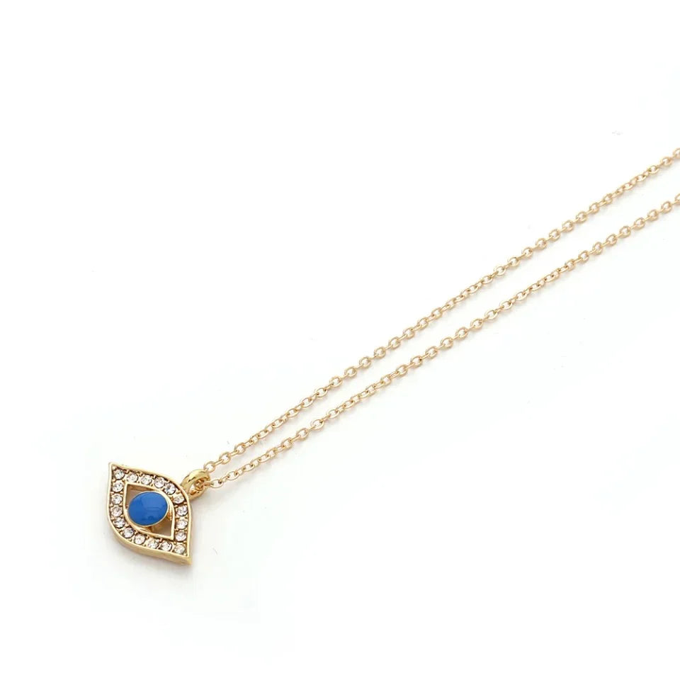Evil Eye Luxe Pendant – Gold Talisman Necklace