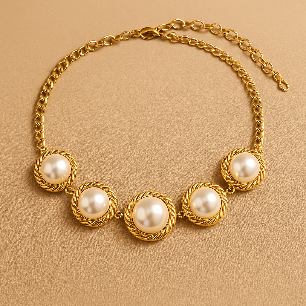Regal Glow Pearl Necklace