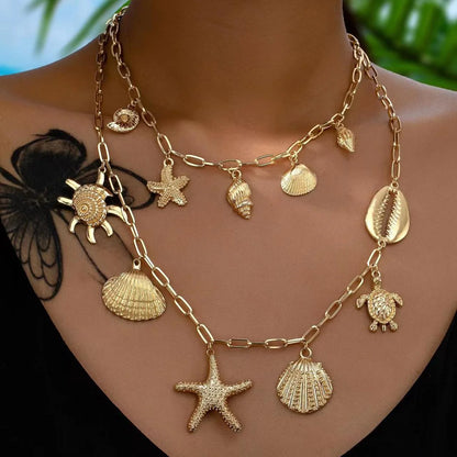 Ocean Whispers Charm Necklace