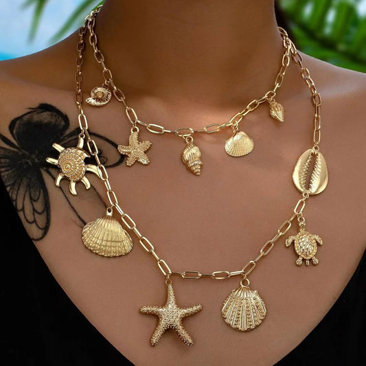 Ocean Whispers Charm Necklace